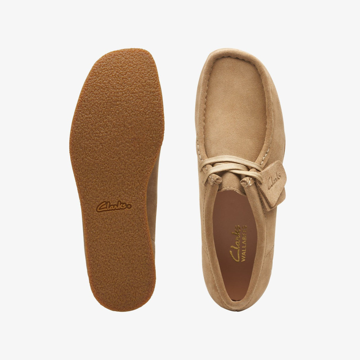 Clarks Wallabee EVO Shoe Dark Sand Suede