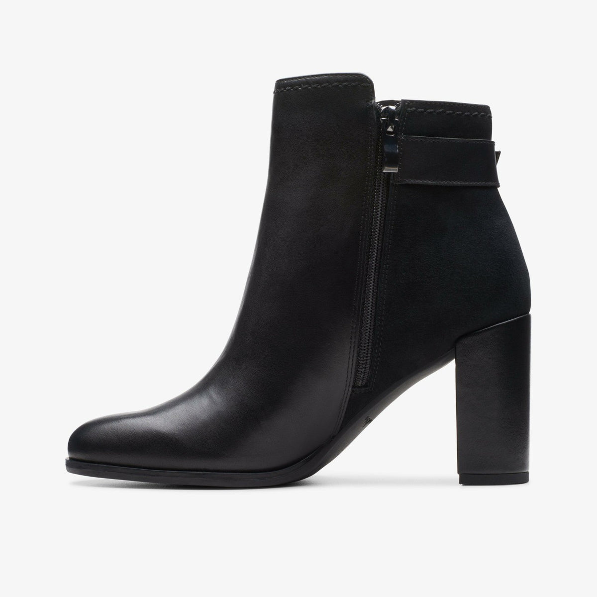 Clarks Freva 85 Buckle Black Leather