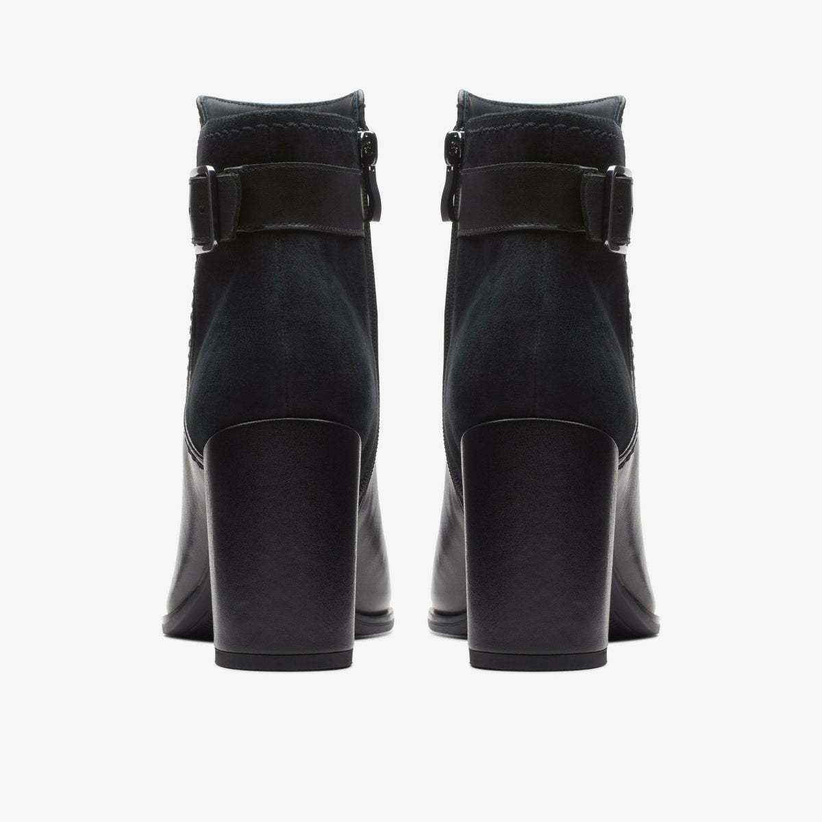 Clarks Freva 85 Buckle Black Leather