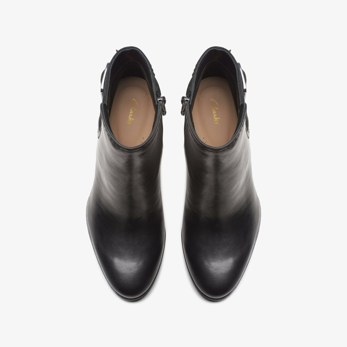 Clarks Freva 85 Buckle Black Leather