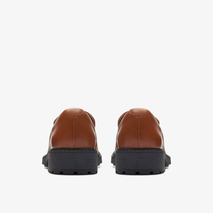 Clarks Orinoco 2 Penny Loafer Dark Tan Leather