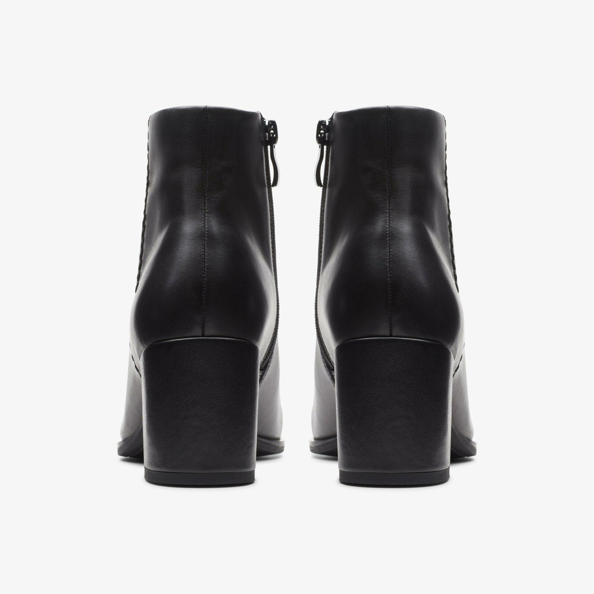 Clarks Freva 55 Zip Ankle Boot Black Leather