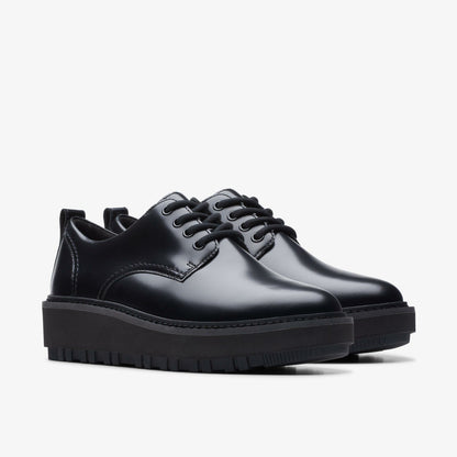 Clarks Orianna W Derby Black Leather