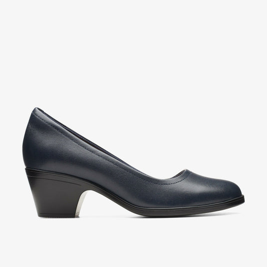 Clarks Emily2 Ruby Navy Leather