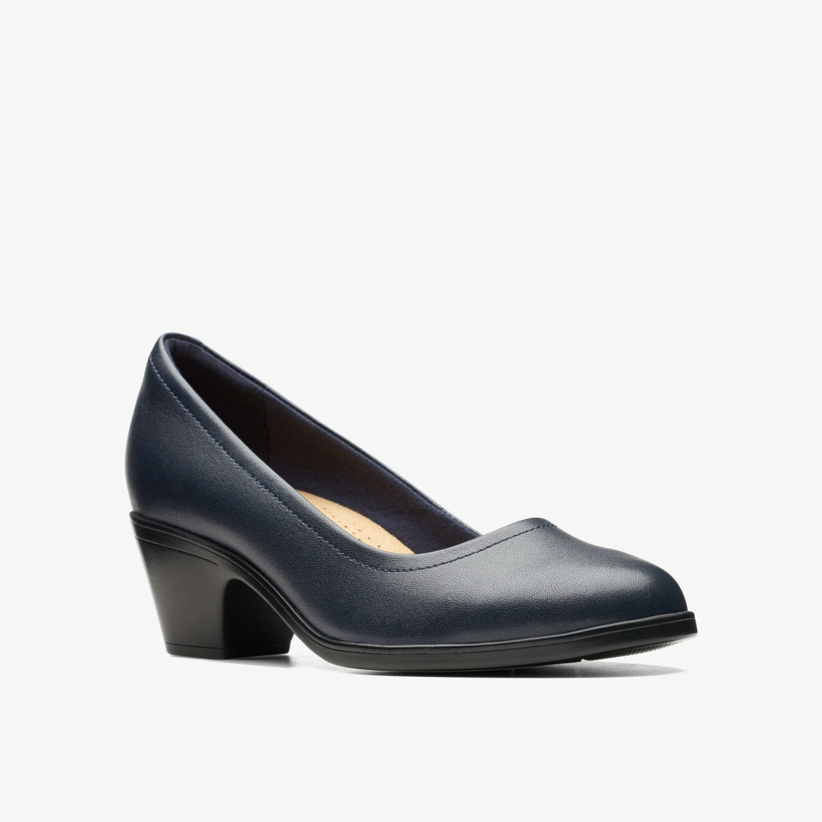 Clarks Emily2 Ruby Navy Leather