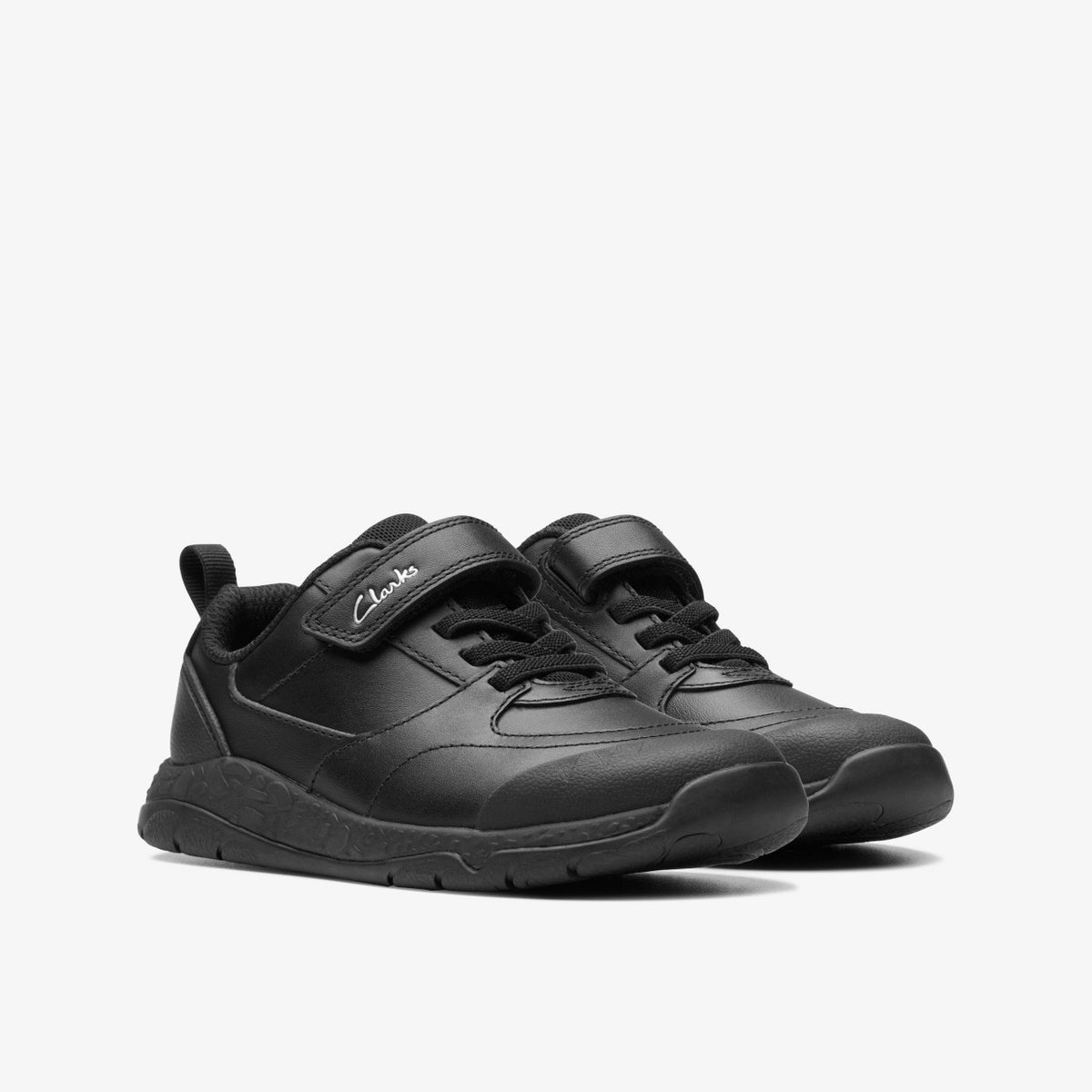 Clarks Steggy Stride Kid Black Leather