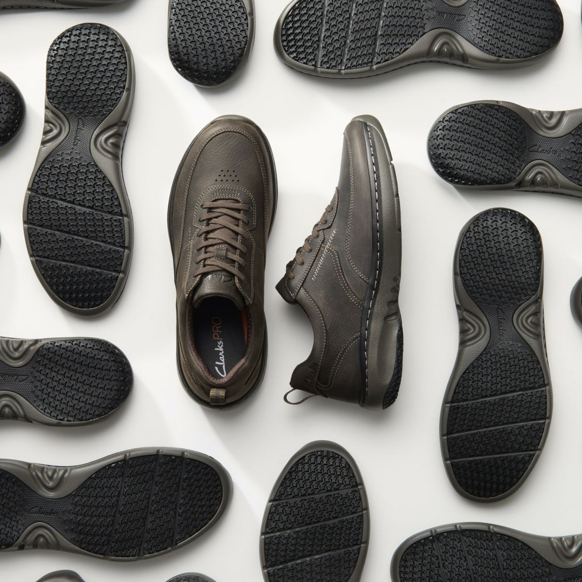 Clarks Clarks Pro Lace Dark Brown Tumbled