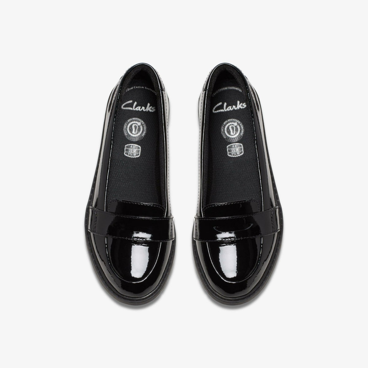 Clarks Scala Loafer Kid Black Patent