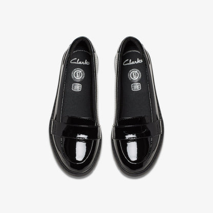 Clarks Scala Loafer Kid Black Patent