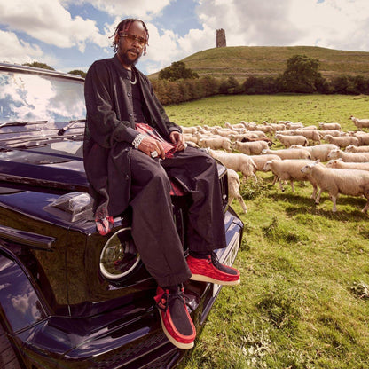Clarks Wallabee Boot Red Camouflage