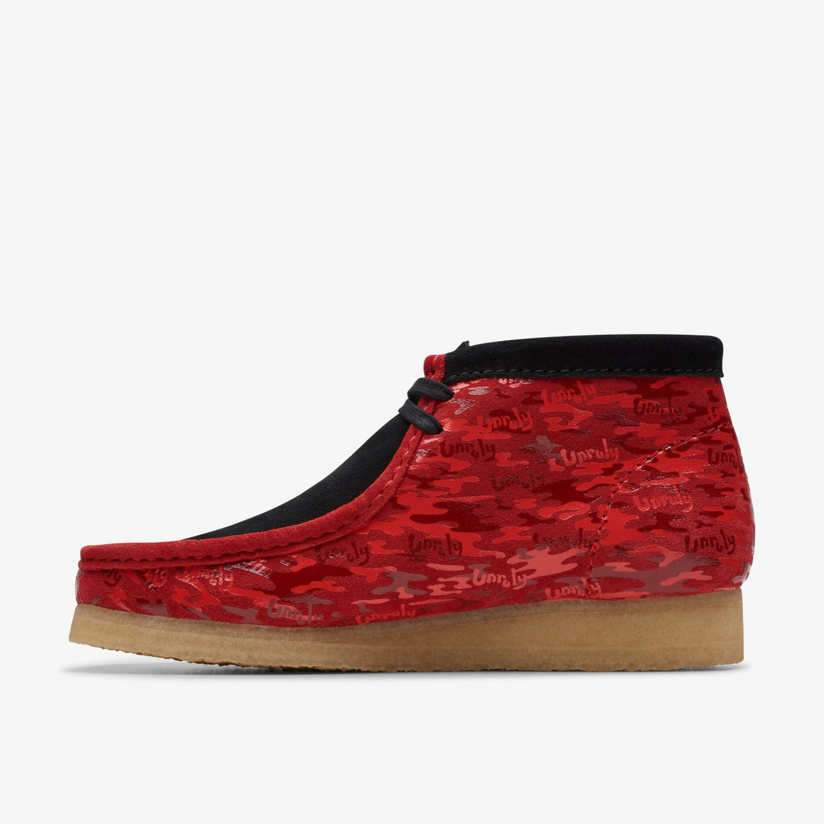 Clarks Wallabee Boot Red Camouflage