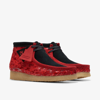 Clarks Wallabee Boot Red Camouflage