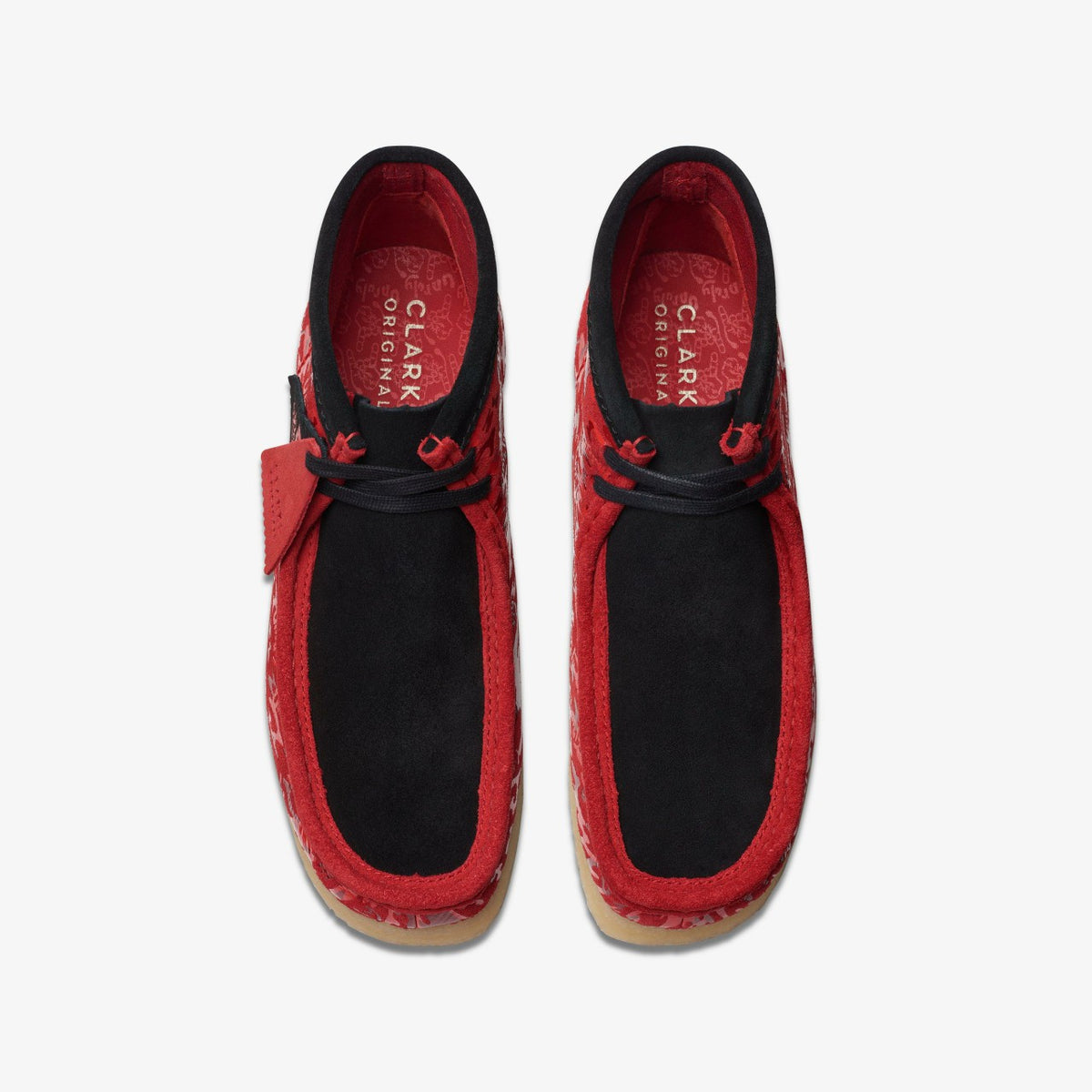 Clarks Wallabee Boot Red Camouflage