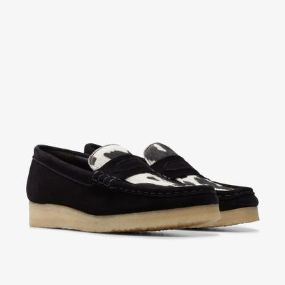 Clarks Wallabee Loafer Cow Print HairOn
