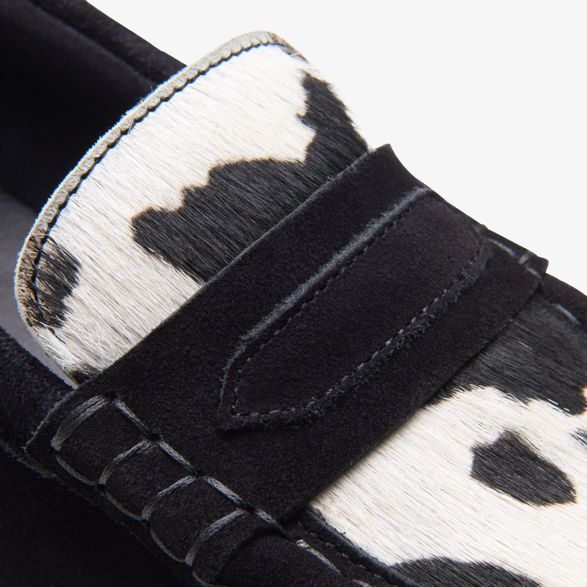 Clarks Wallabee Loafer Cow Print HairOn