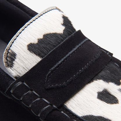 Clarks Wallabee Loafer Cow Print HairOn