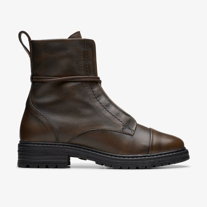 Clarks Rixley Lace Dark Brown Leather