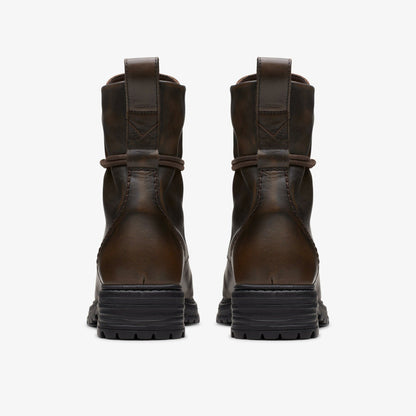 Clarks Rixley Lace Dark Brown Leather