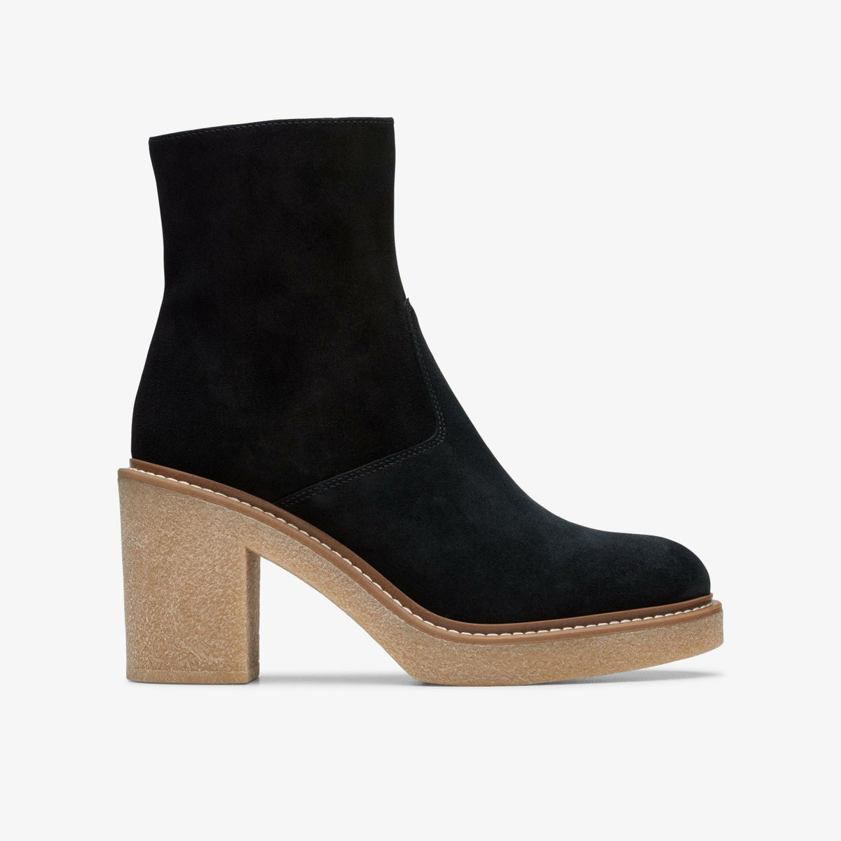 Clarks Colden Up Black Suede