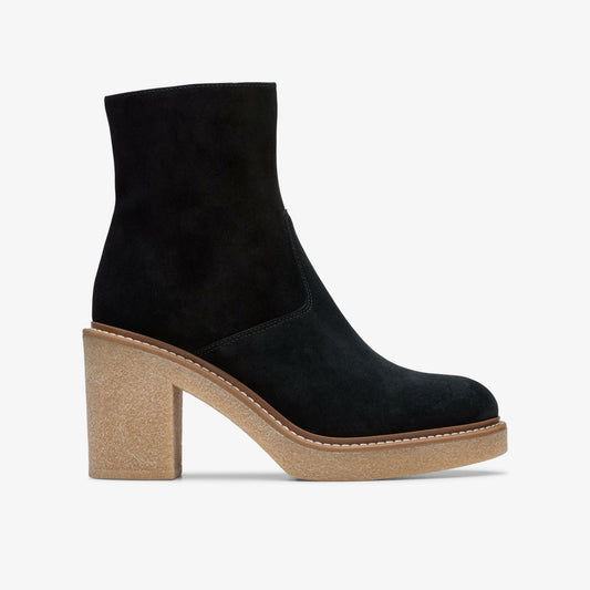 Clarks Colden Up Black Suede