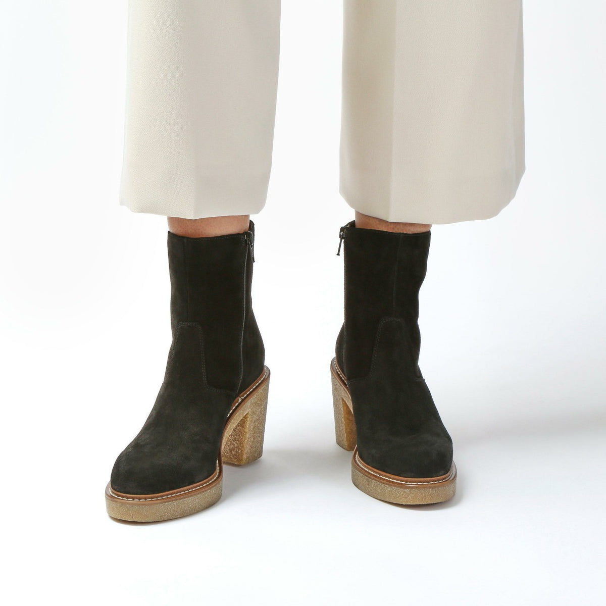 Clarks Colden Up Black Suede