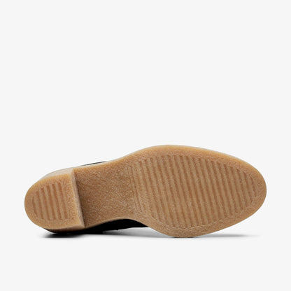 Clarks Colden Up Black Suede