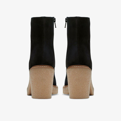 Clarks Colden Up Black Suede