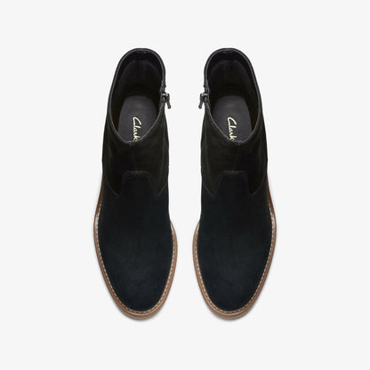 Clarks Colden Up Black Suede