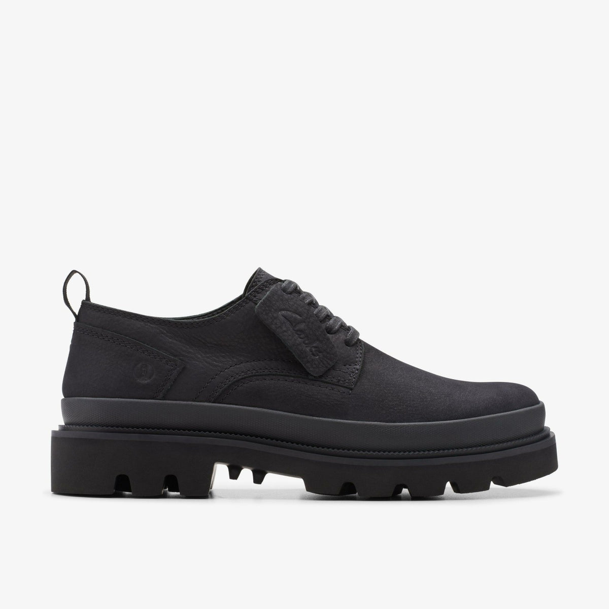 Clarks Badell Lace Black Nubuck