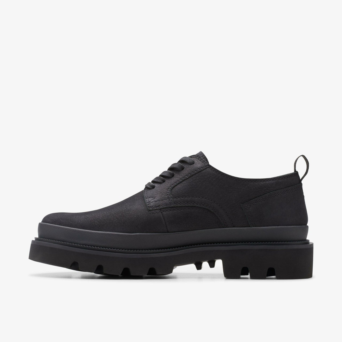 Clarks Badell Lace Black Nubuck