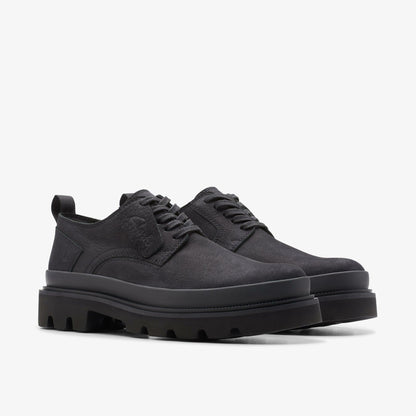 Clarks Badell Lace Black Nubuck