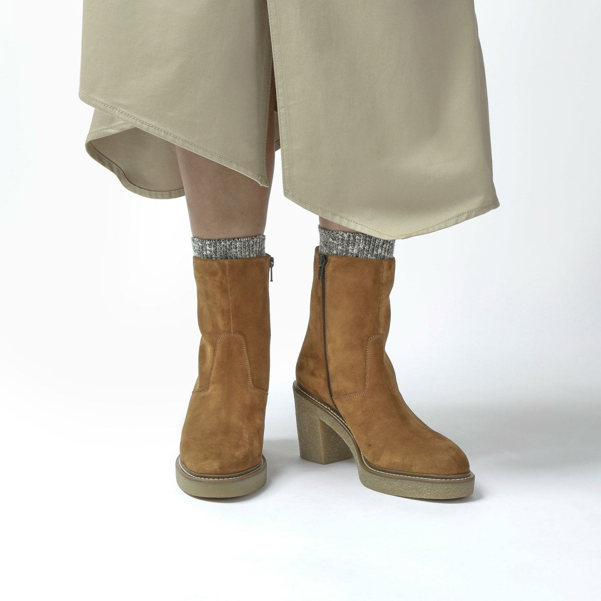 Clarks Colden Up Dark Tan Suede