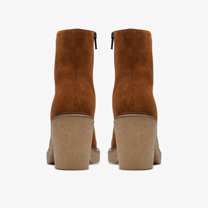 Clarks Colden Up Dark Tan Suede