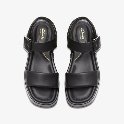 Clarks Alda Strap Black Leather
