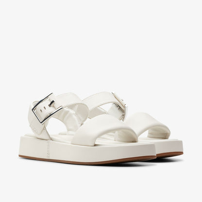 Clarks Alda Strap Off White Leather