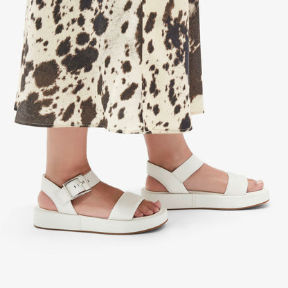 Clarks Alda Strap Off White Leather