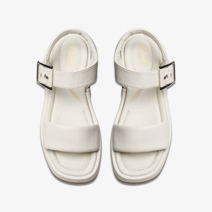 Clarks Alda Strap Off White Leather