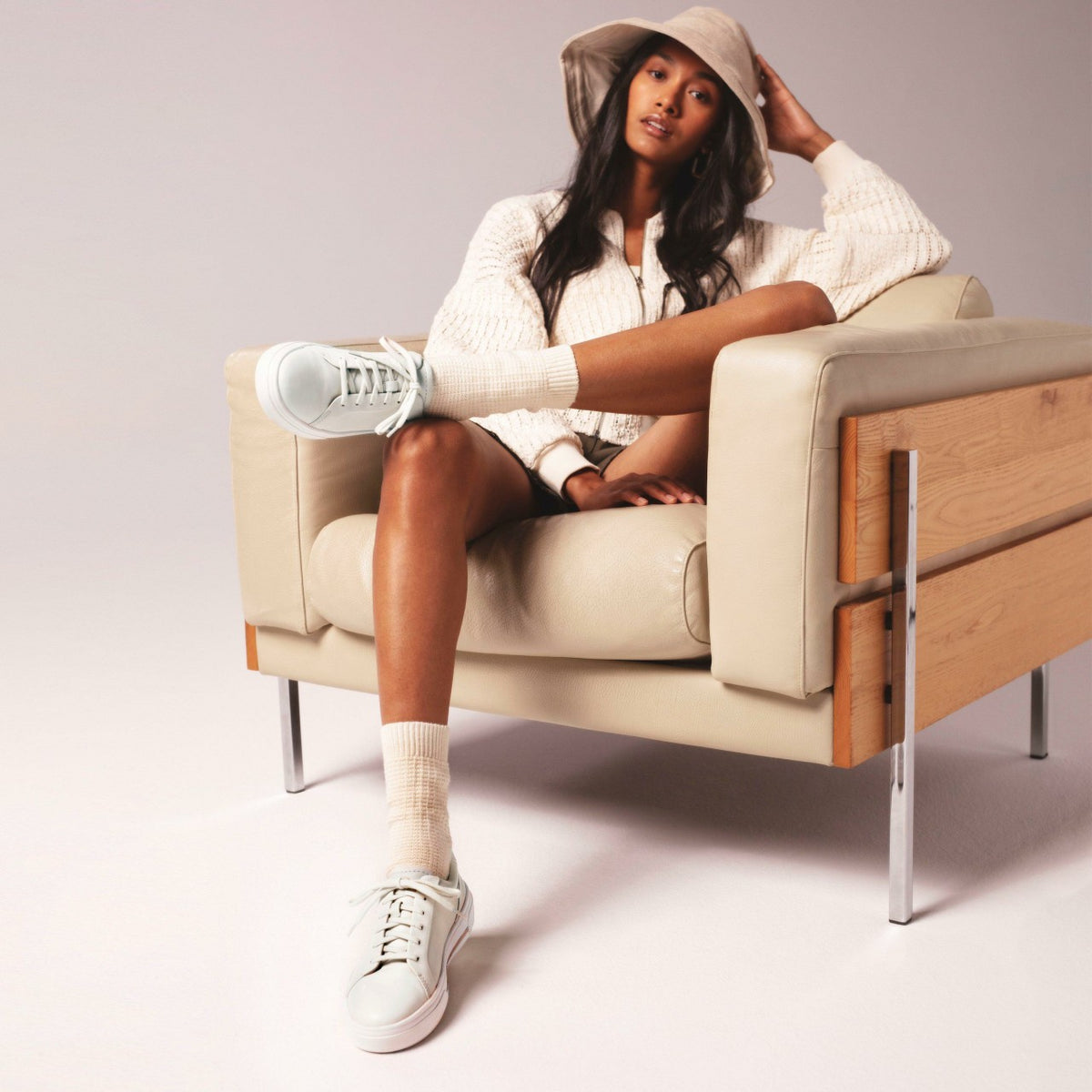 Clarks Hollyhock Walk Off White Leather