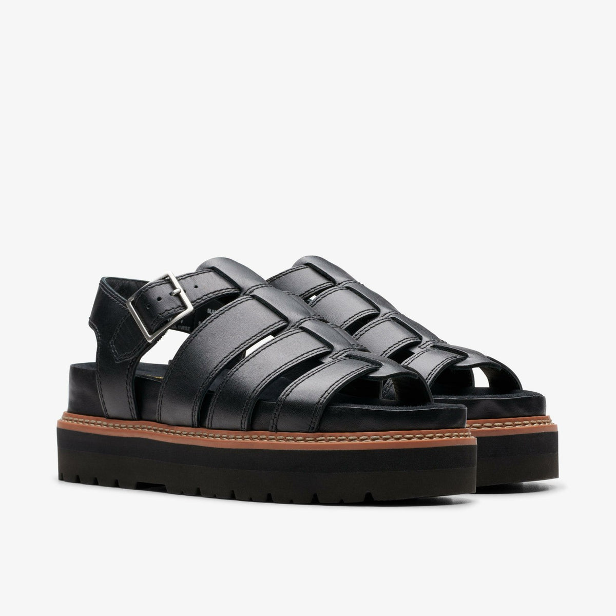 Clarks Orianna Twist Black Leather