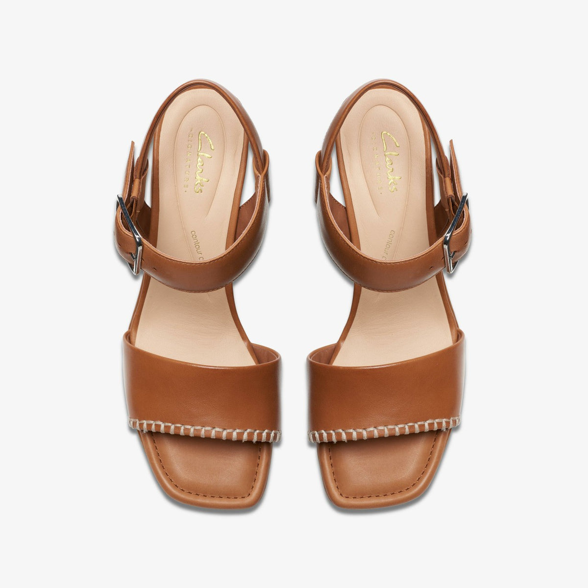 Clarks Siara 65 Buckle Tan Leather