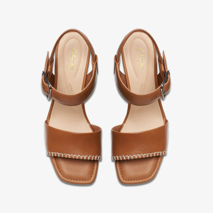 Clarks Siara 65 Buckle Tan Leather