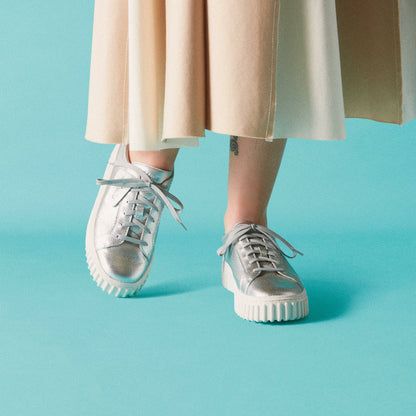 Clarks Mayhill Walk Silver Metallic