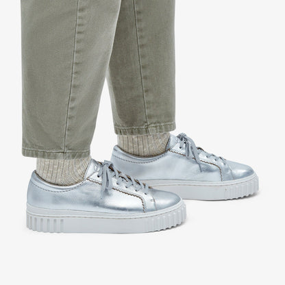 Clarks Mayhill Walk Silver Metallic