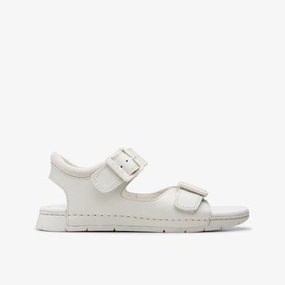 Clarks Baha Beach Kid White