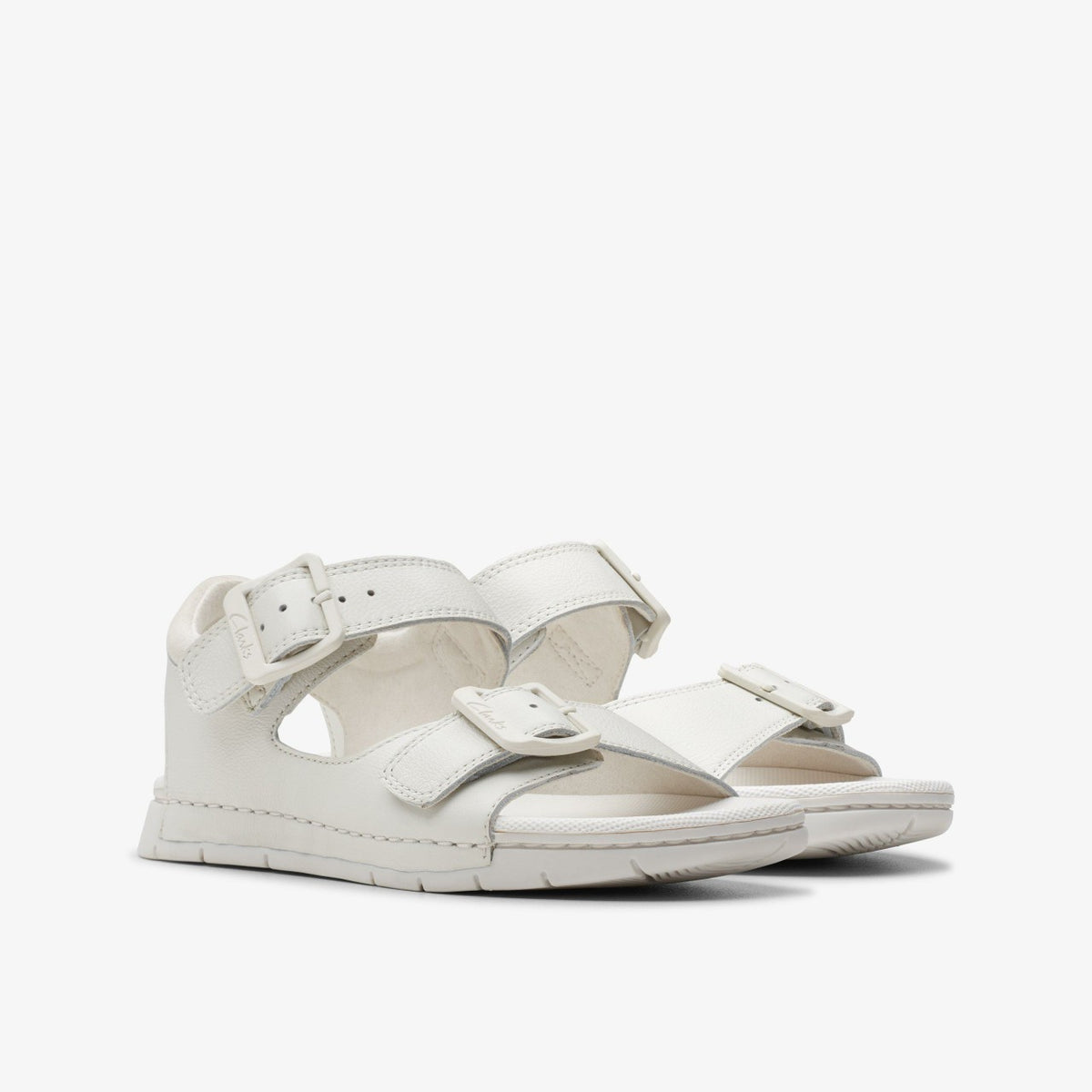 Clarks Baha Beach Kid White