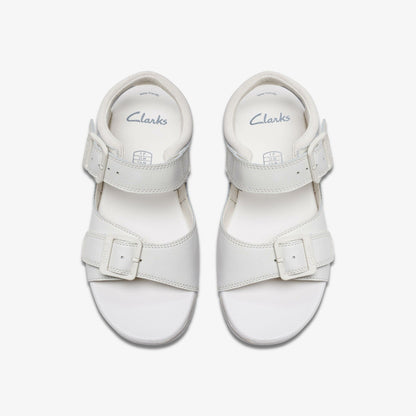 Clarks Baha Beach Kid White