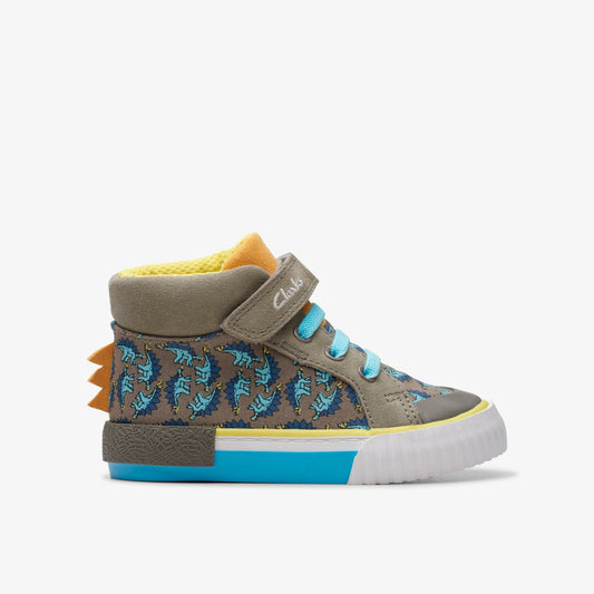 Clarks Foxing Roar Hi Toddler Sage Combination