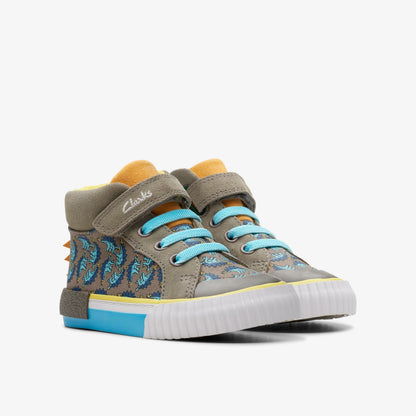 Clarks Foxing Roar Hi Toddler Sage Combination