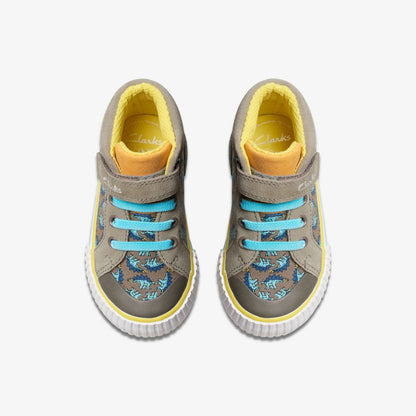 Clarks Foxing Roar Hi Toddler Sage Combination