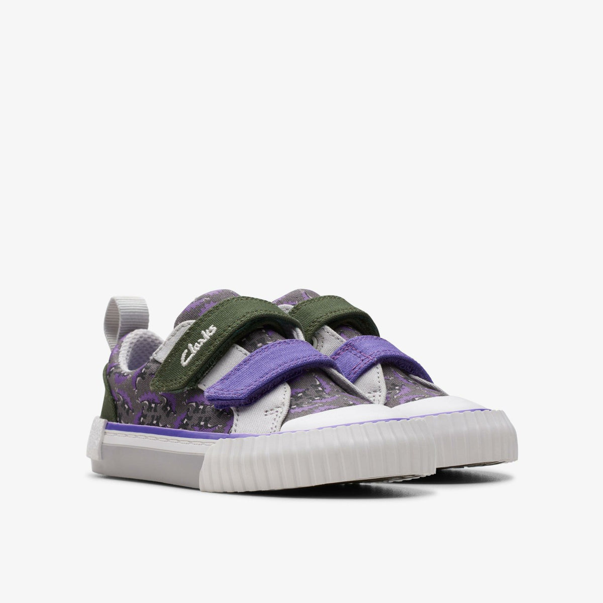 Clarks Foxing Steggy Toddler Grey Combination